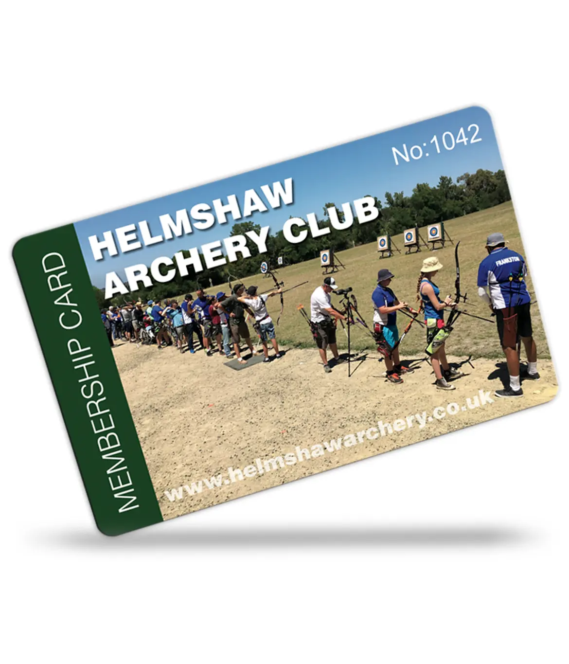 archery club membership cards printed