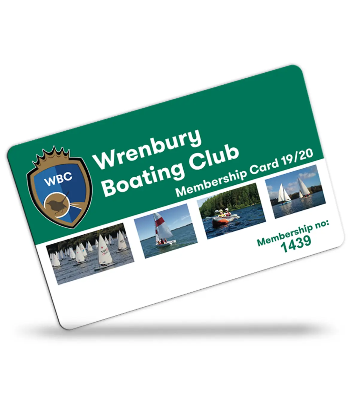 boating club membership cards printed