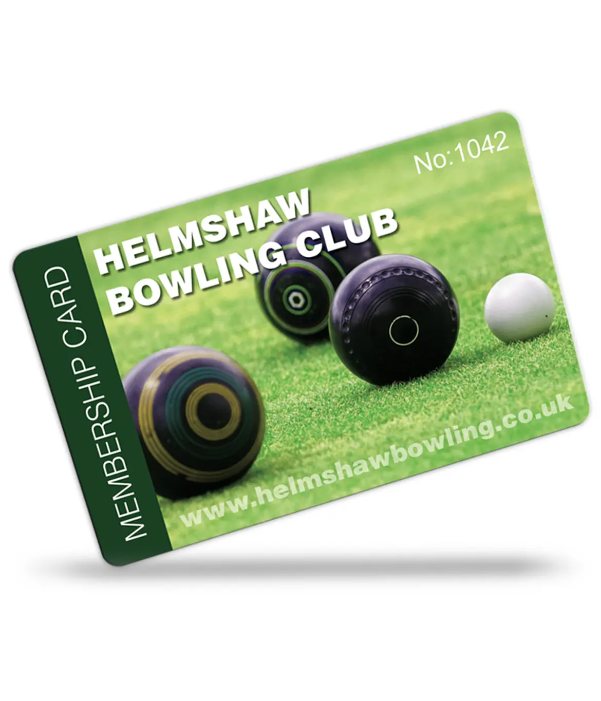 bowling club membership cards printed
