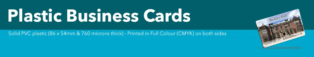 full colour plastic card artwork guide