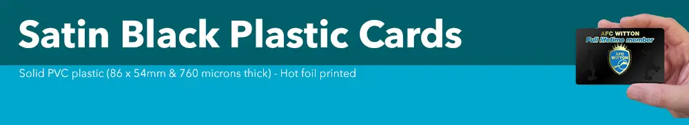 satin black plastic card artwork guide