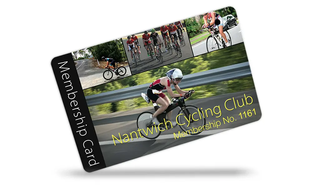 Cycling club membership cards