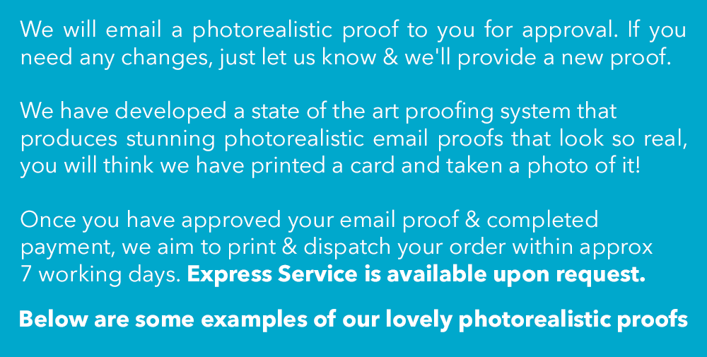 photorealistic email proof heading
