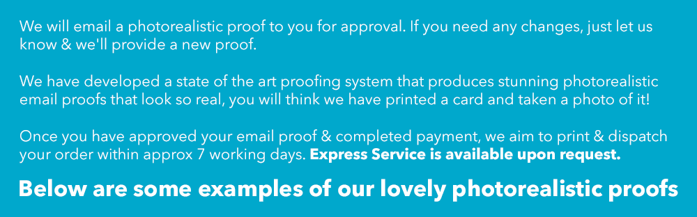 photorealistic email proof heading
