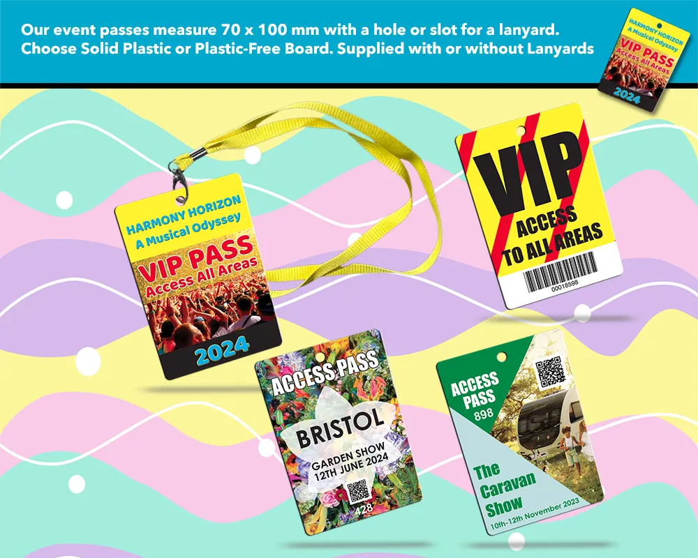 event passes printed