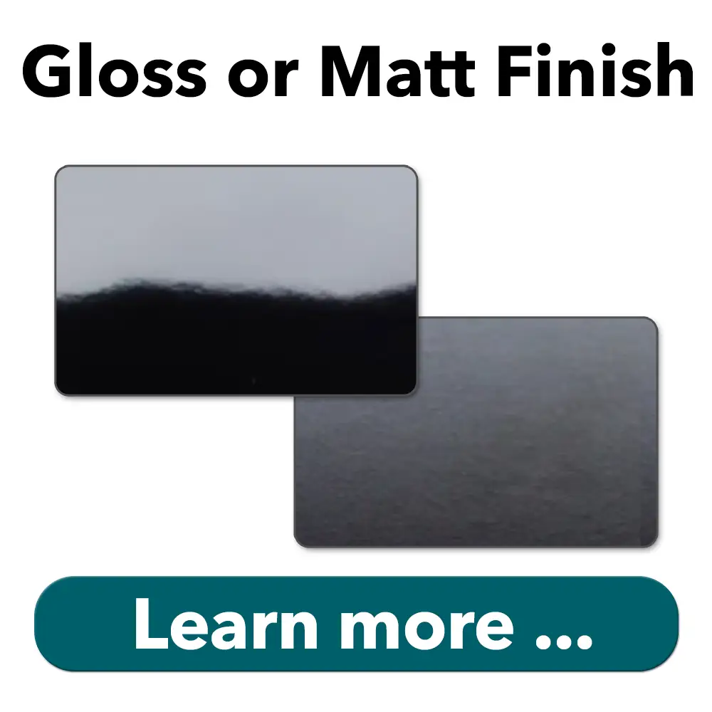 gloss matt finish