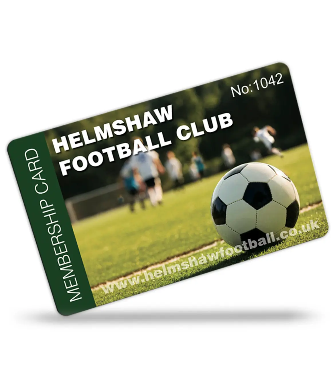 football club membership cards printed