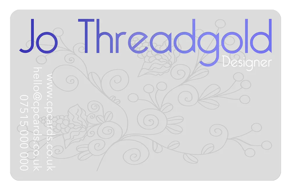 frosted translucent clear plastic business cards