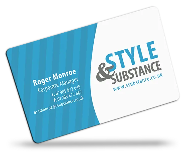 full colour plastic business cards