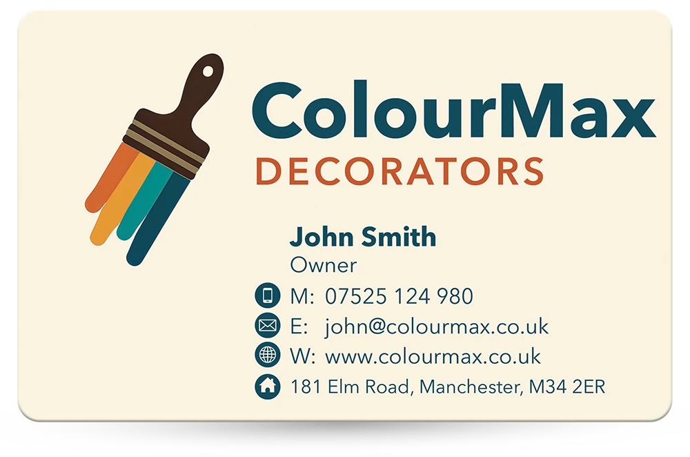 full colour plastic business cards
