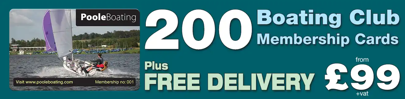 special offer on membership card printing for boating clubs