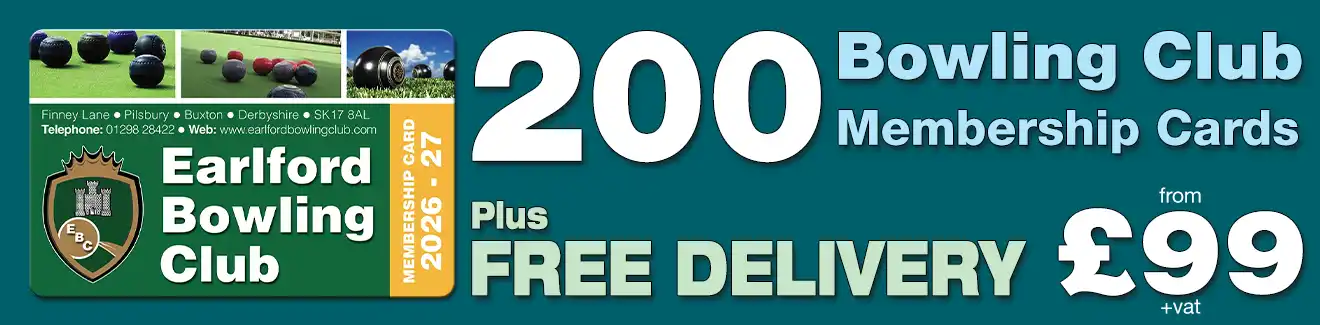 special offer on membership card printing for bowling clubs