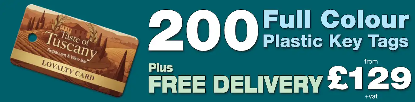 special offer on key tag printing