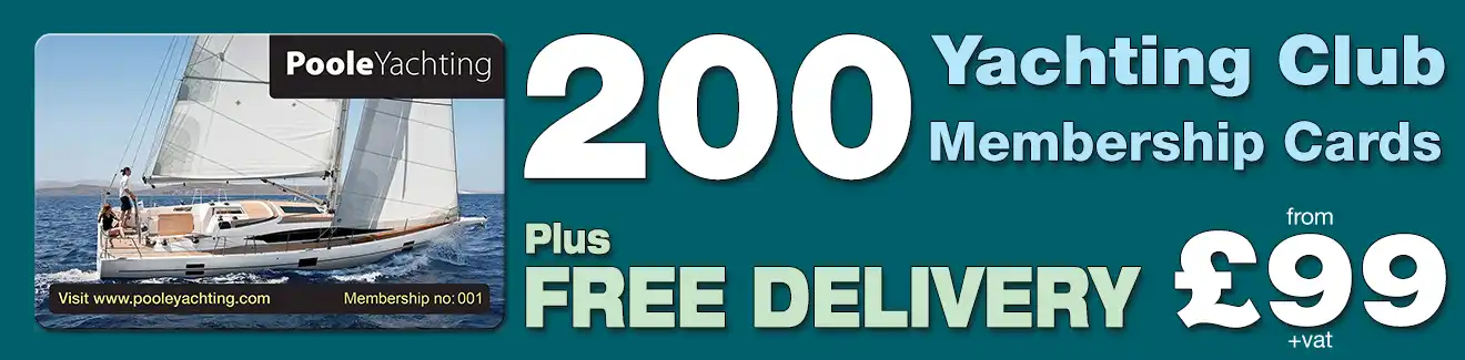 special offer on membership card printing for yachting clubs