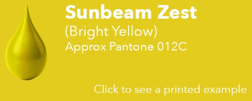 Bright yellow - Approx Pantone: Yellow 012C