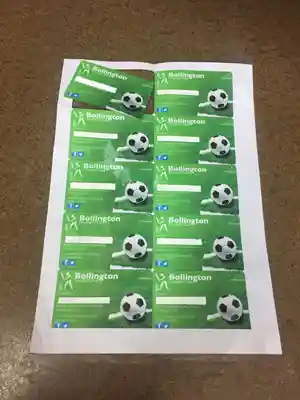 Membership card cut out