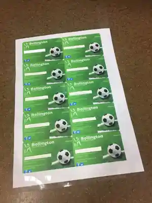 Membership card with masking tape removed