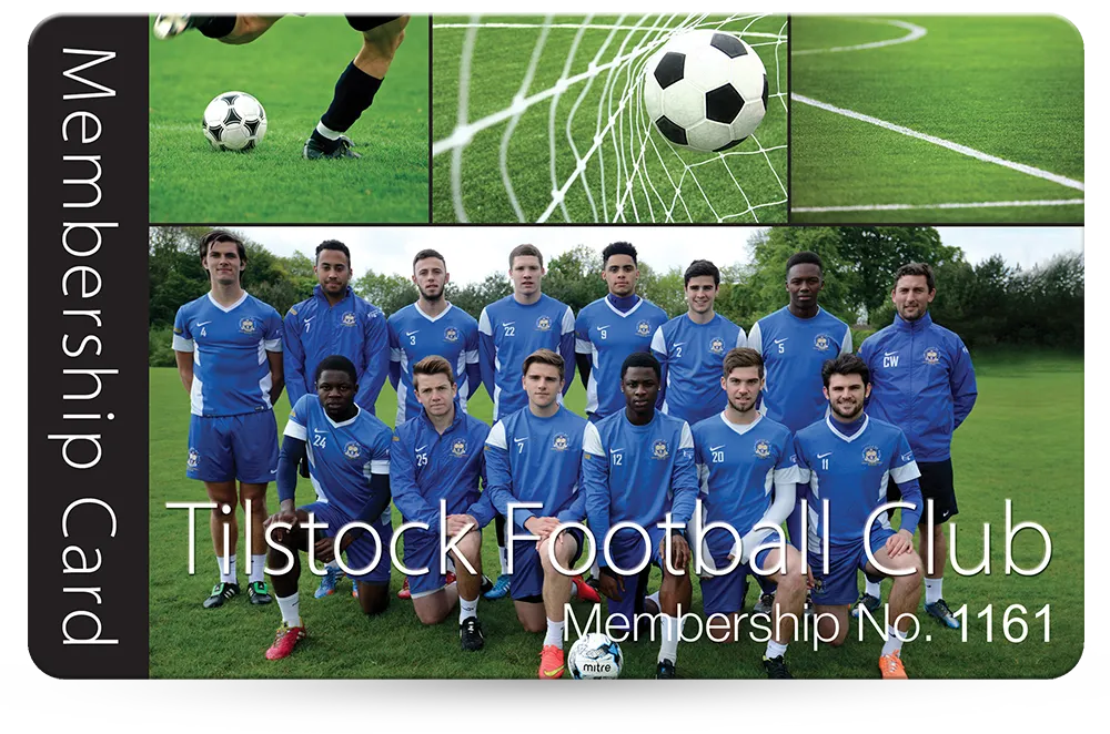 football club membership card examples
