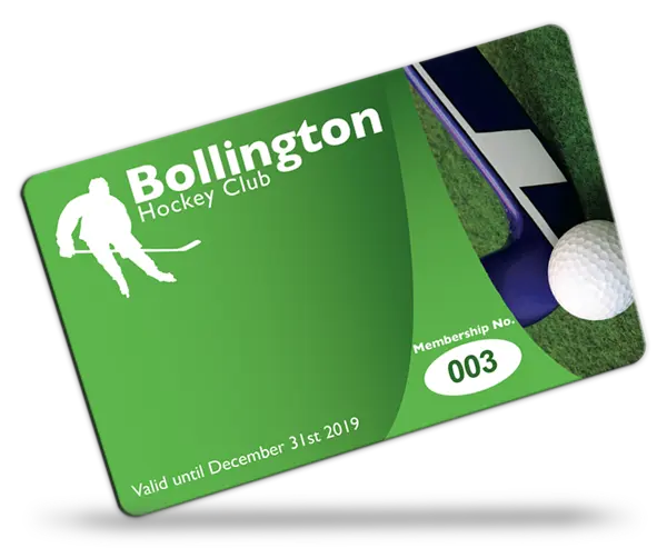 hockey club membership card examples