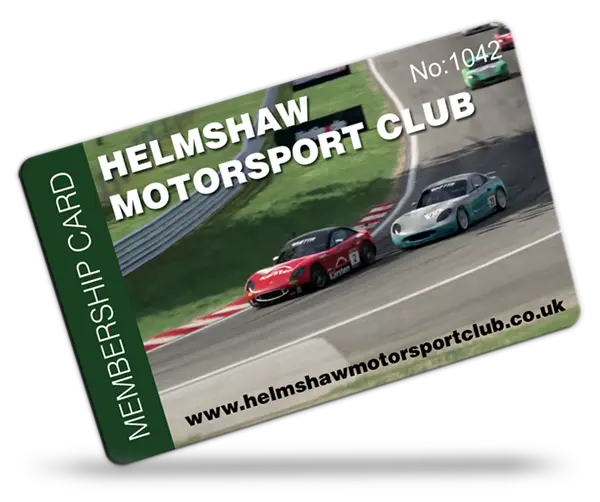 motorsport and car club membership card examples