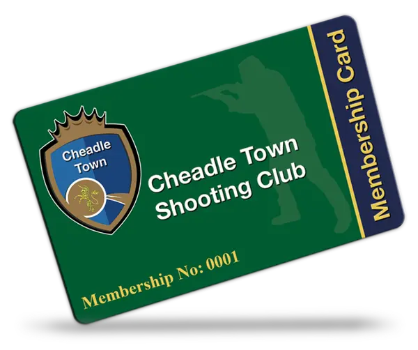 shooting club membership card examples