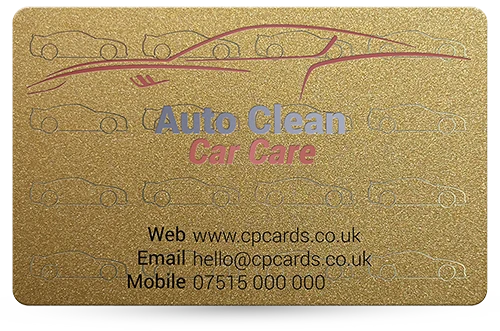 metallic plastic business cards