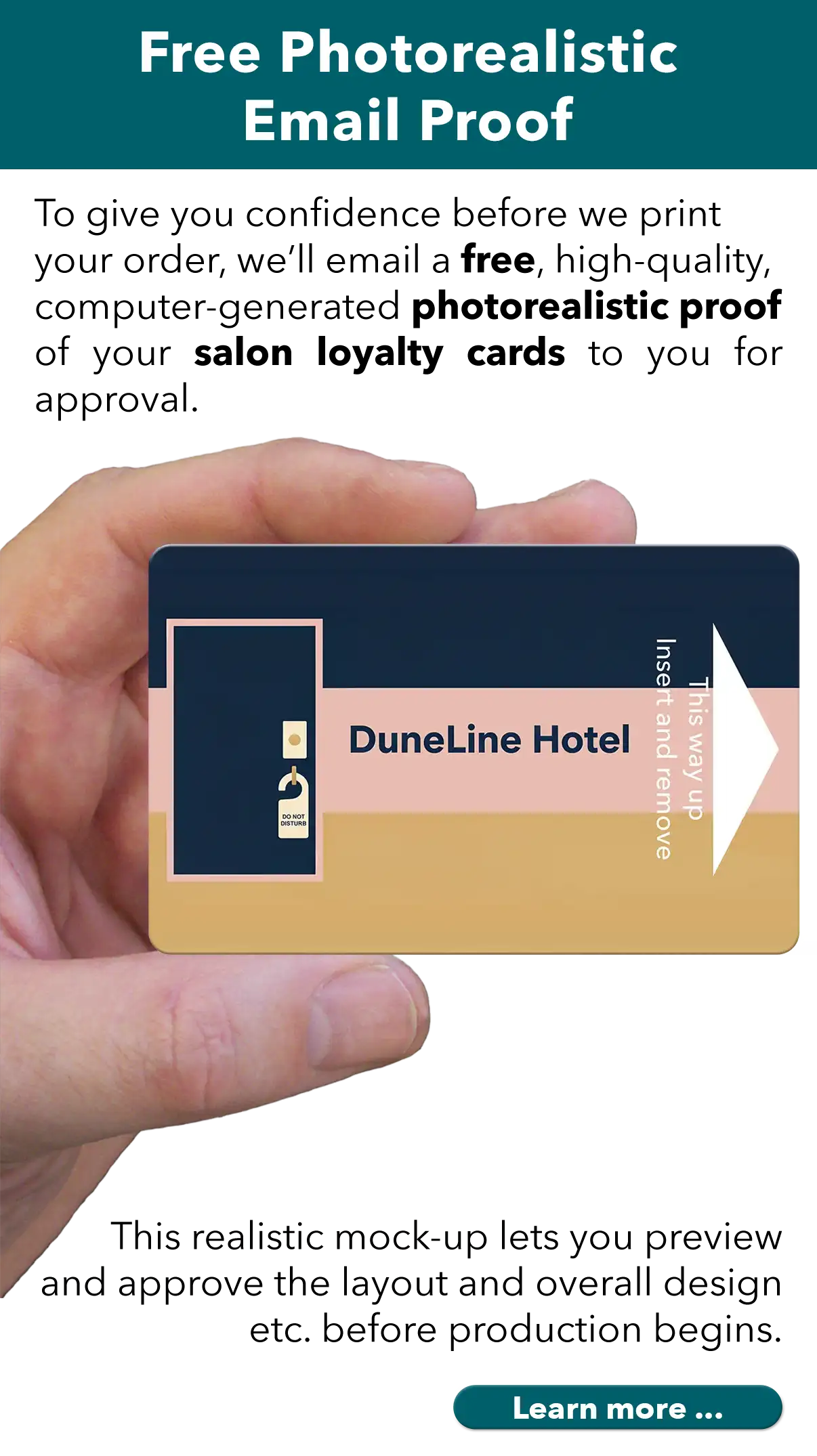 a photorealistic proof is emailed to you for approval