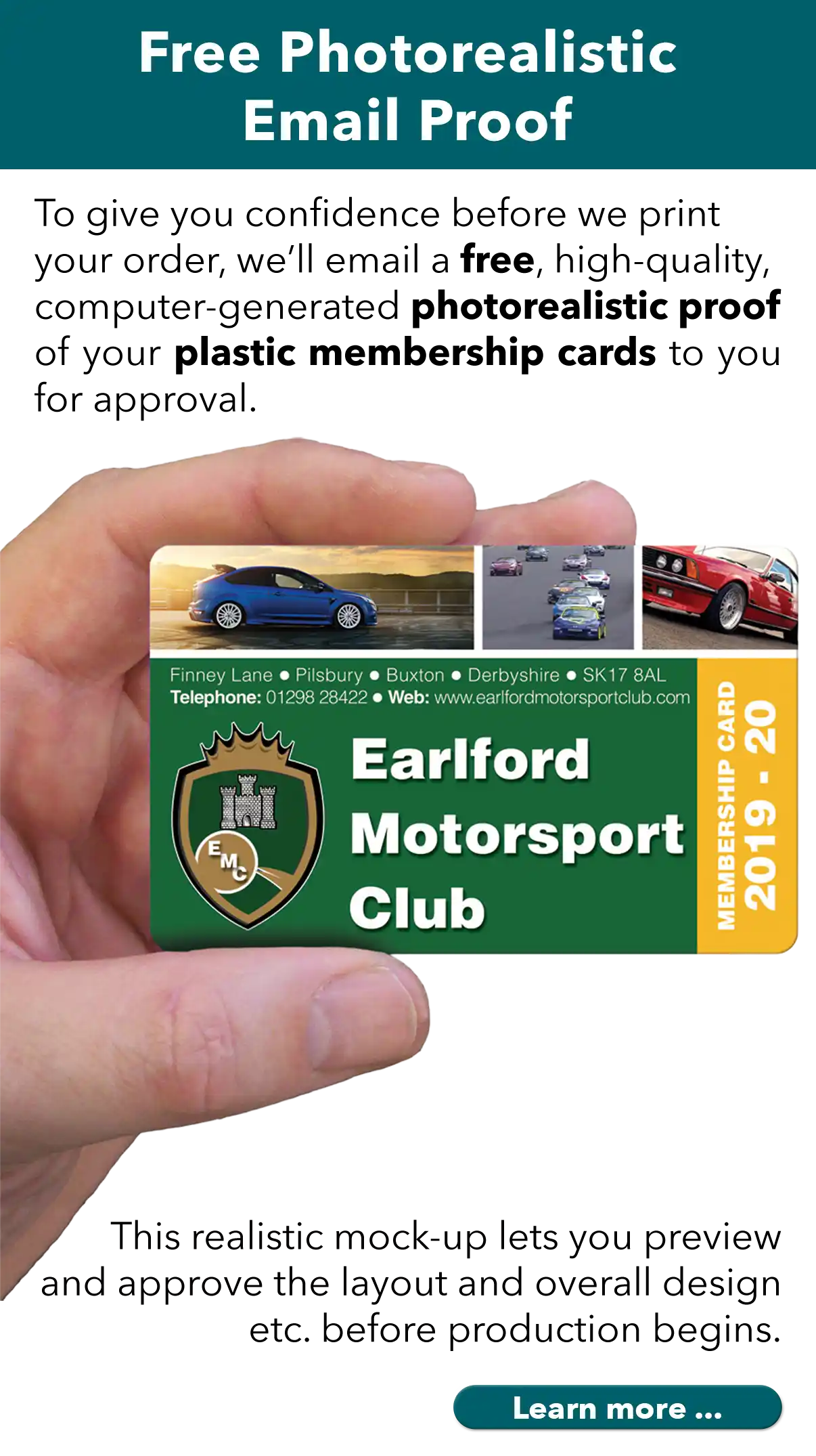 a photorealistic proof is emailed to you for approval