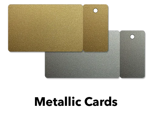 metallic base card
