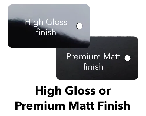 gloss or matt finish