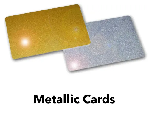 metallic base card