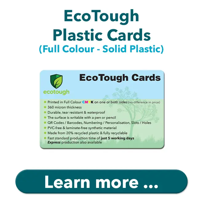 ecotough plastic cards