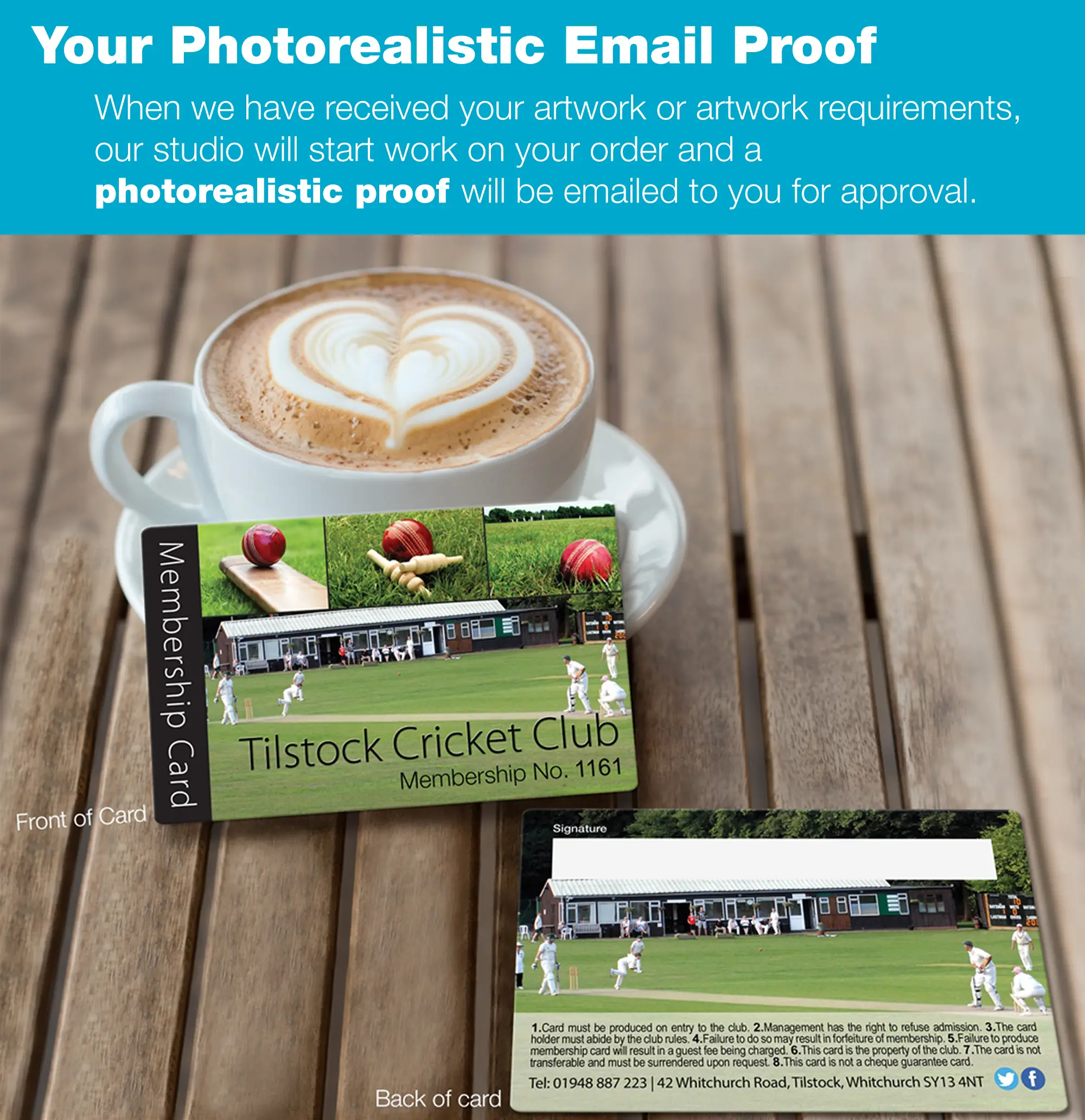 a photorealistic proof is emailed to you for approval