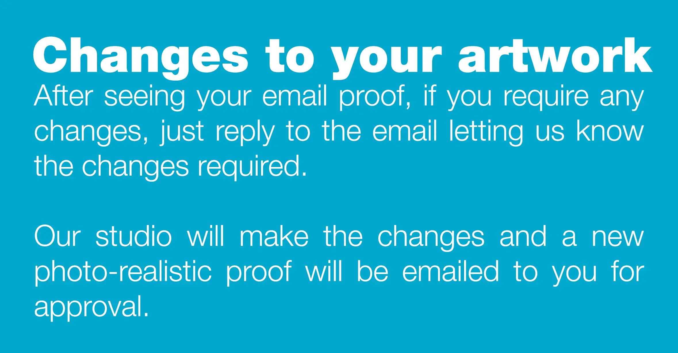 changes to your artwork