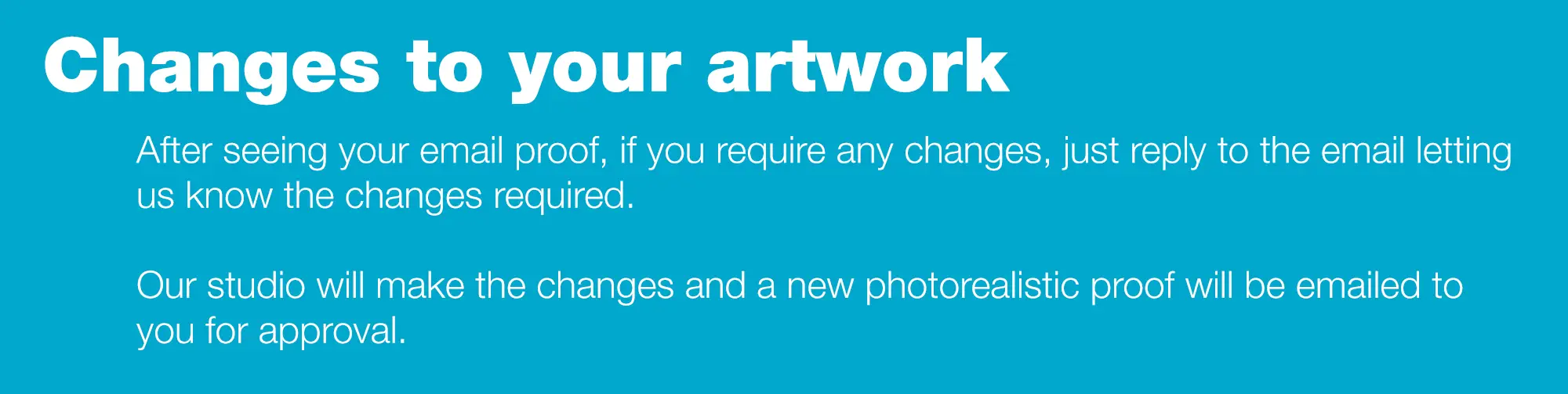 changes to your artwork