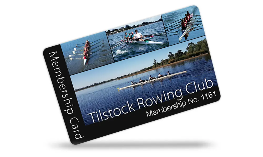 Rowing club membership cards