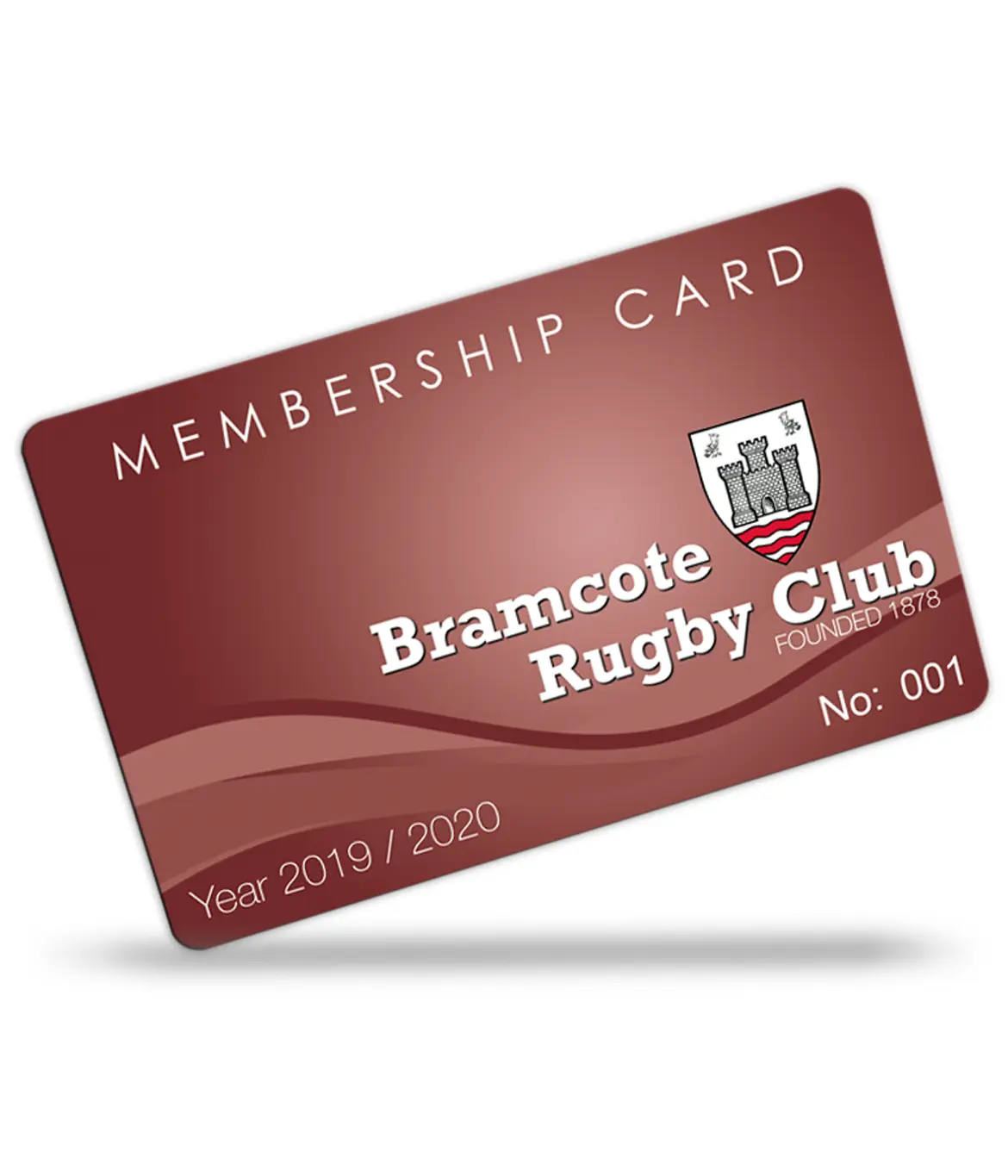rugby club membership cards printed
