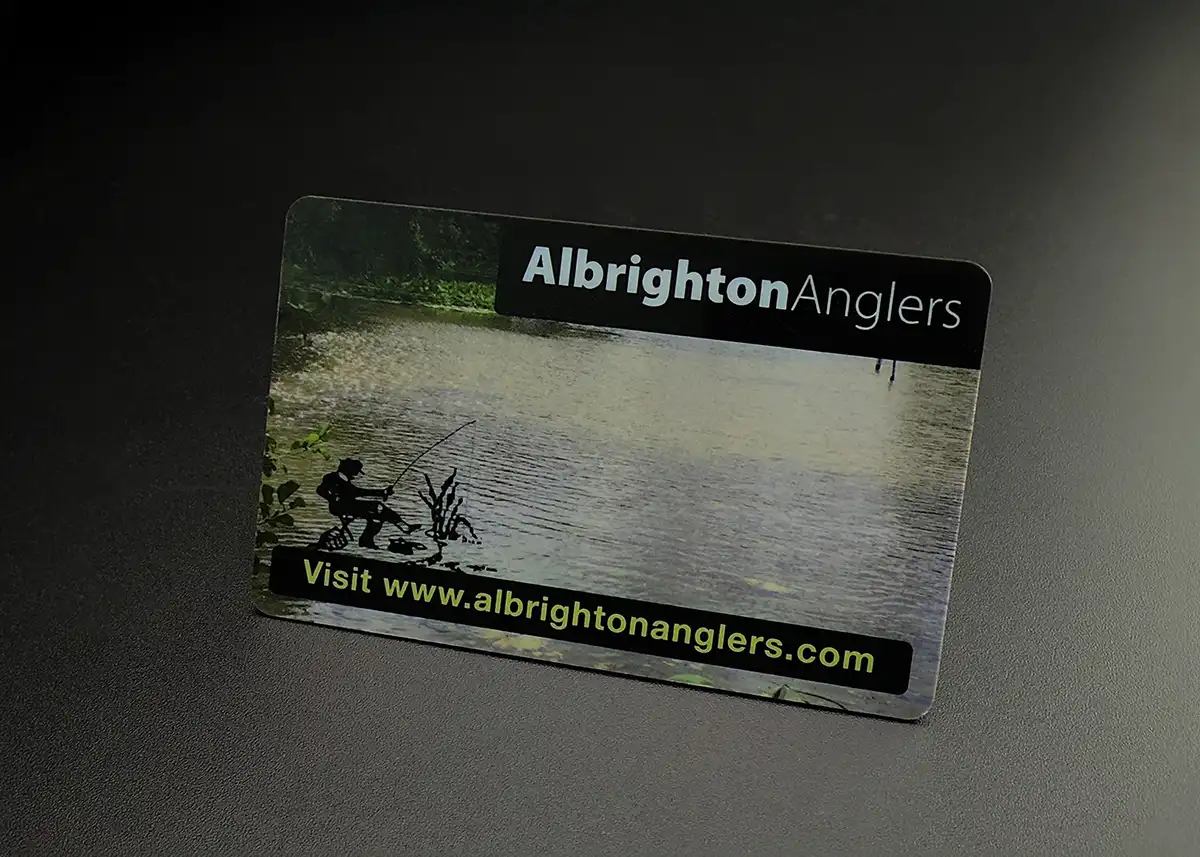 angling club membership card printing