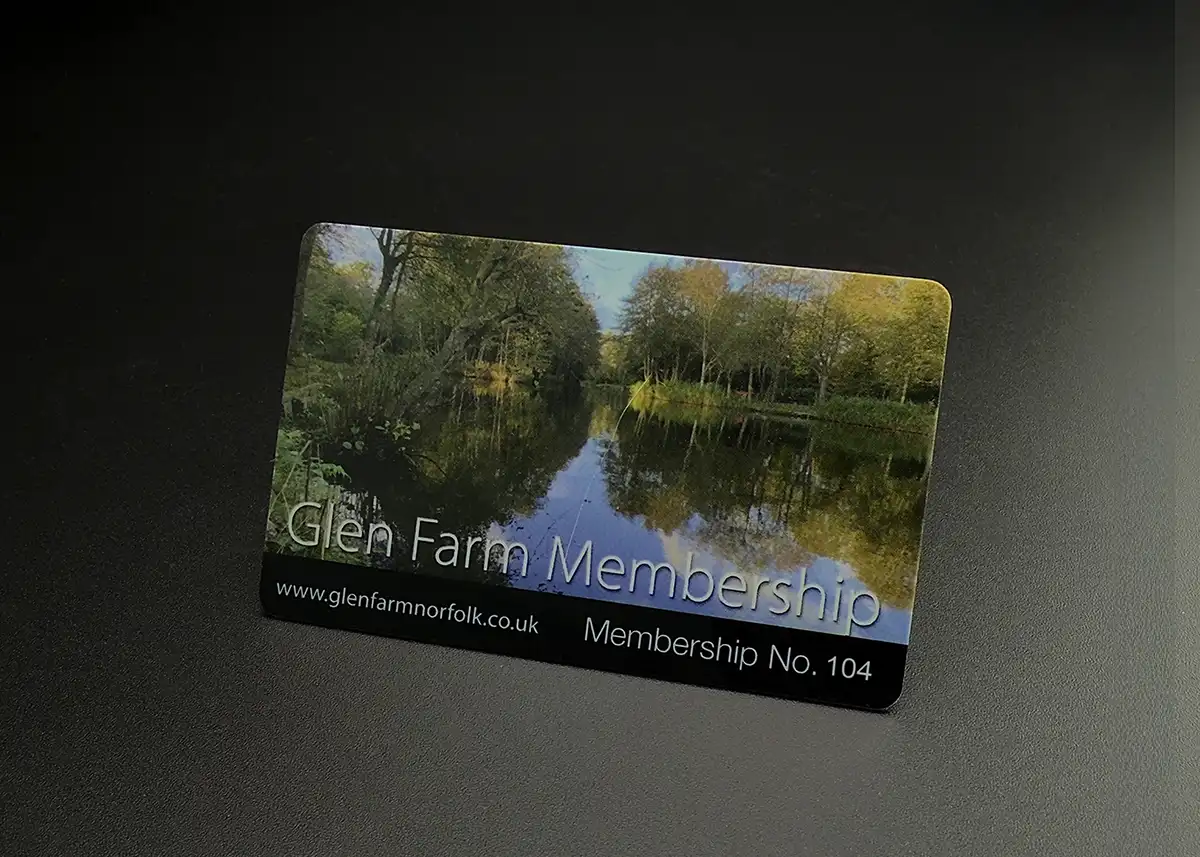 angling club membership card printing