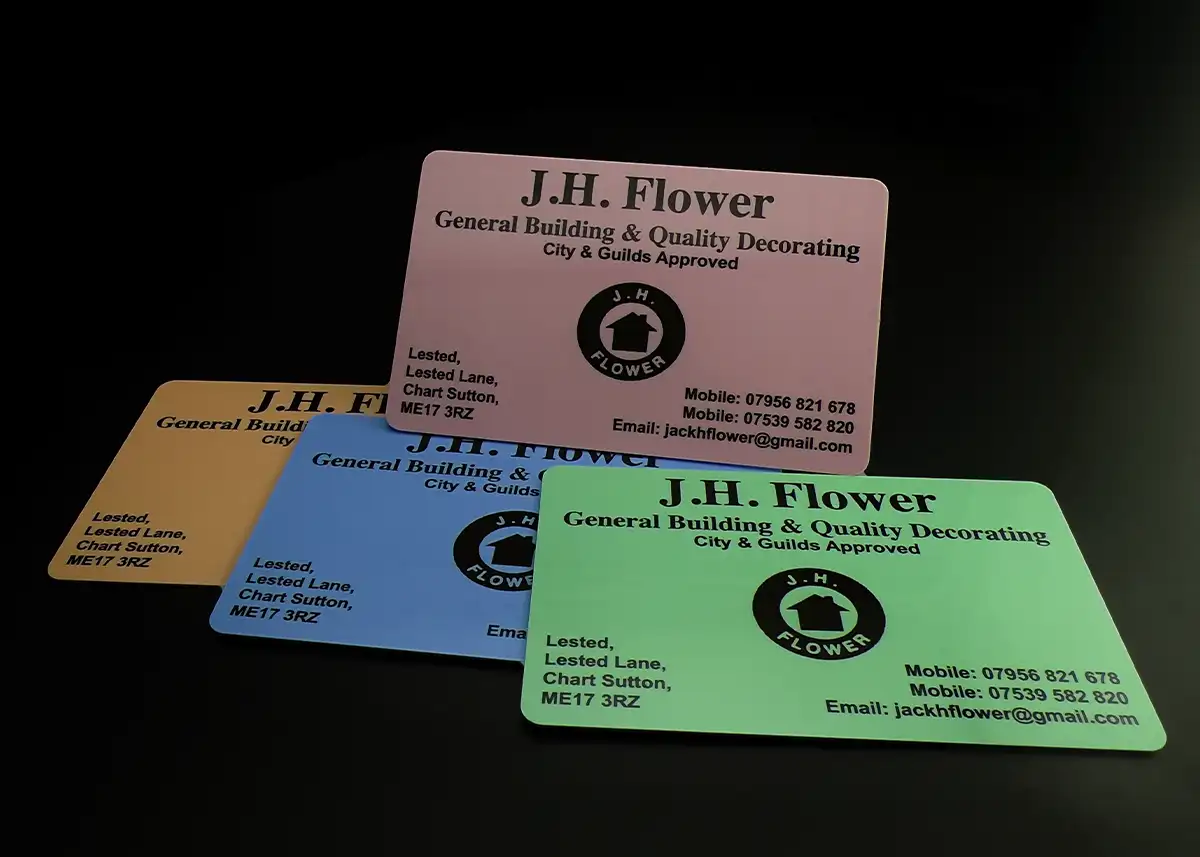 plastic-free card printing example decorator