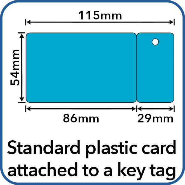 combo card size and thickness