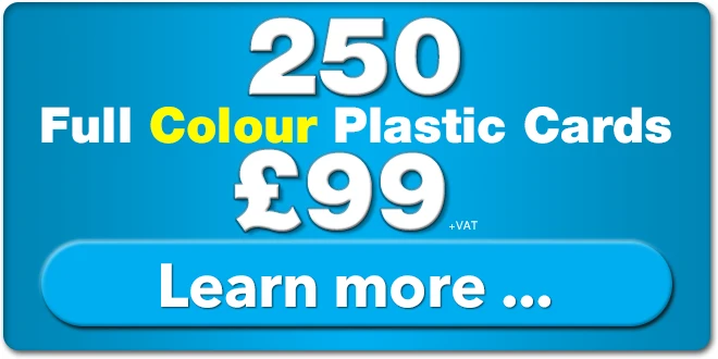 250 plastic cards for £99