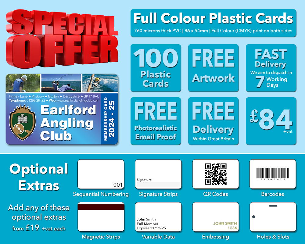 plastic cards special offer 100 cards