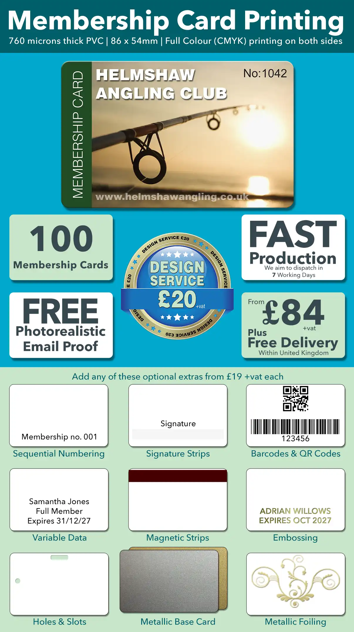 100 membership cards special offer