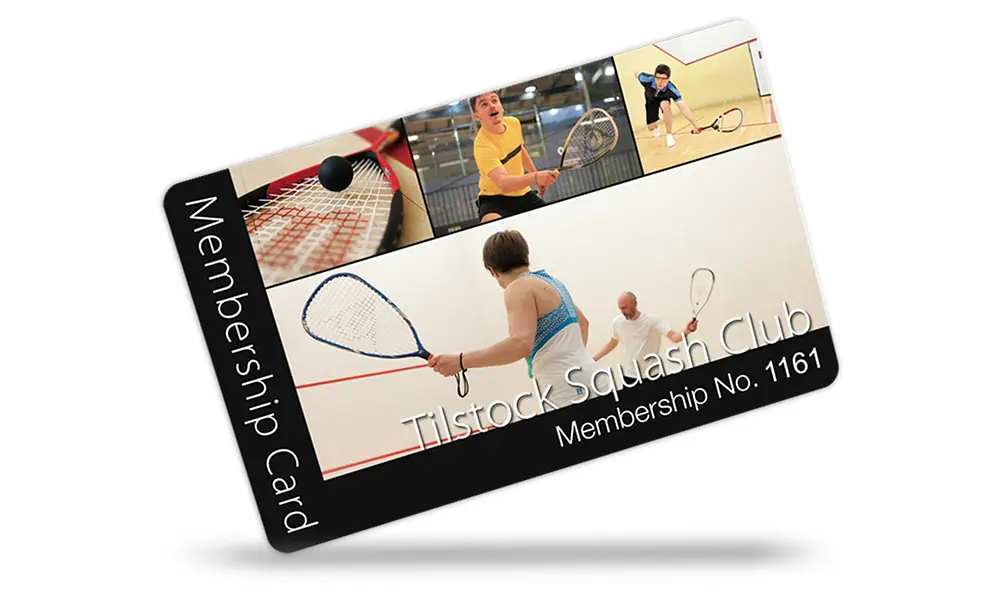 squash club membership cards