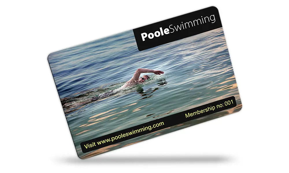swimming club membership cards