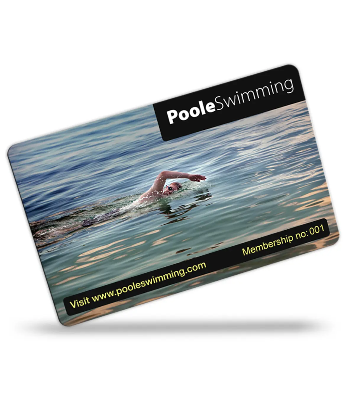 swimming club membership cards printed
