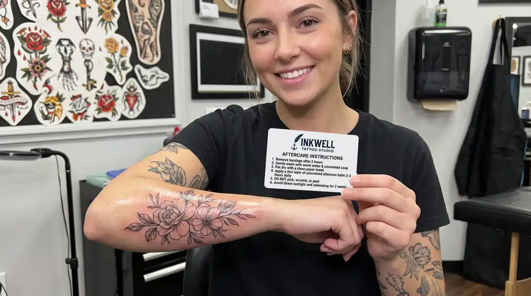 tattoo aftercare card example
