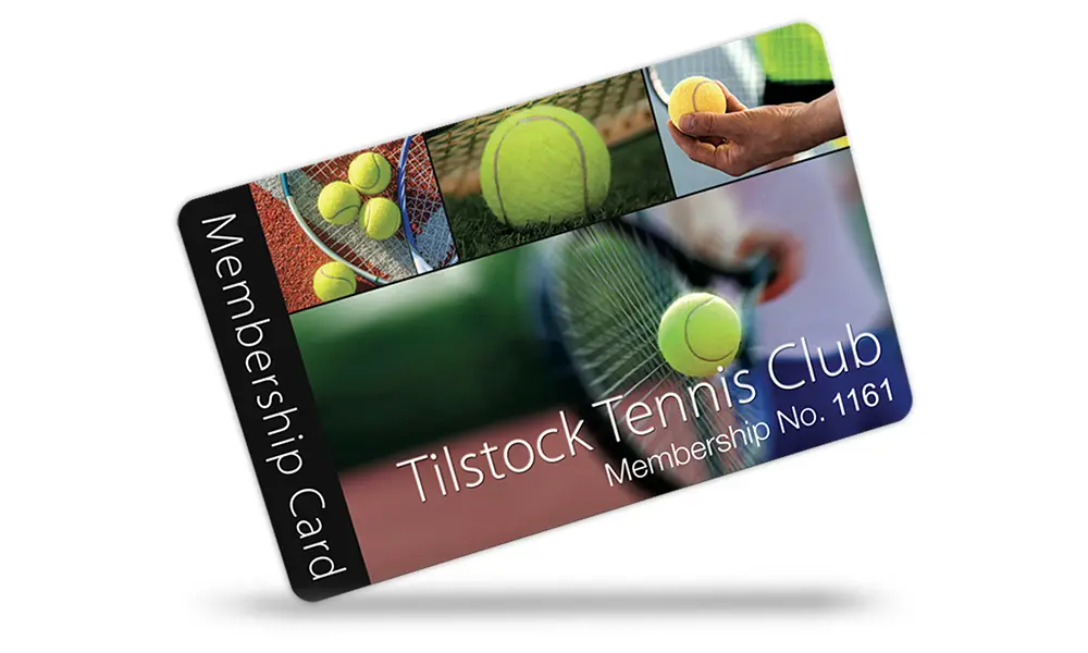 tennis club membership cards