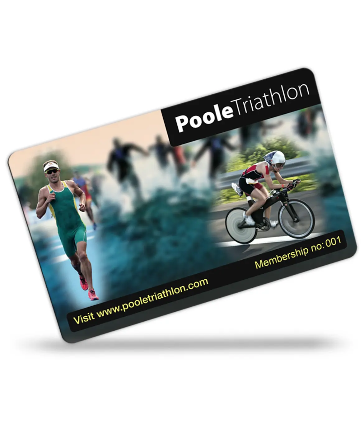 Triathlon club membership cards printed